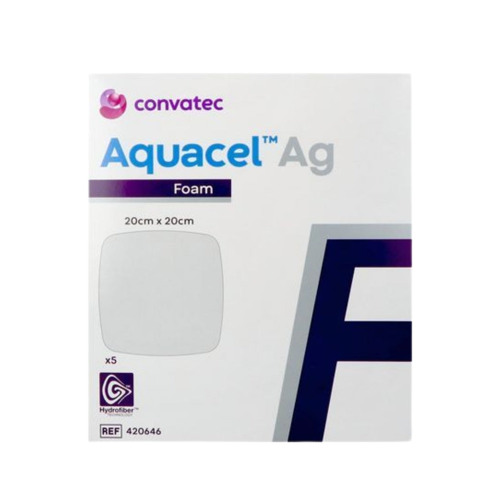 CONVATEC AQUACEL AG FOAM NON-ADHESIVE 20 X 20CM (420646) 5S
