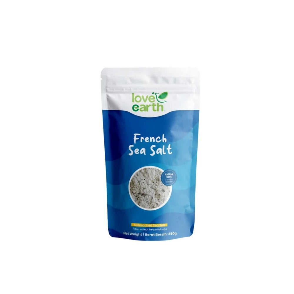 LOVE EARTH FRENCH SEA SALT (FINE) 350G