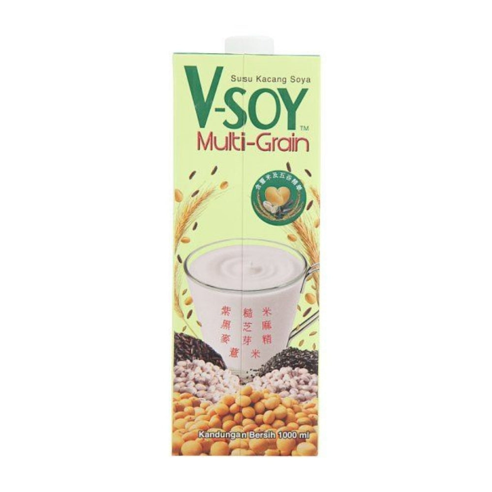 V-SOY MULTI-GRAIN SOYA BEAN MILK UHT 1L