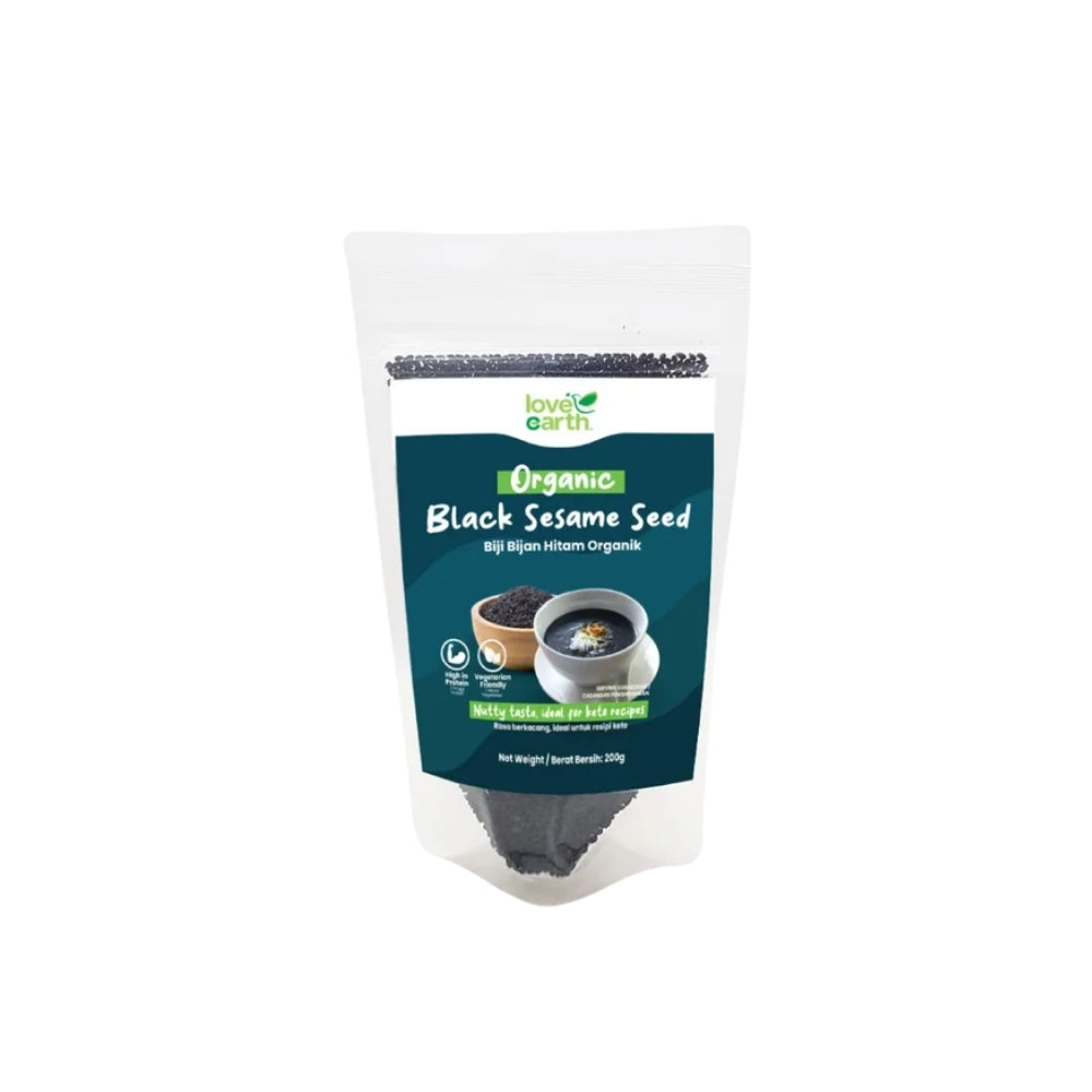 LOVE EARTH ORGANIC BLACK SESAME SEED 200G
