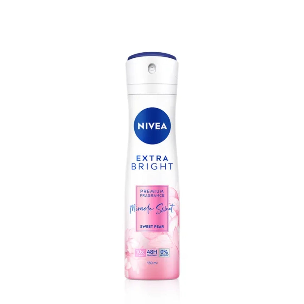 NIVEA SPRAY EXTRA BRIGHT MIRACLE SWEET 150ML