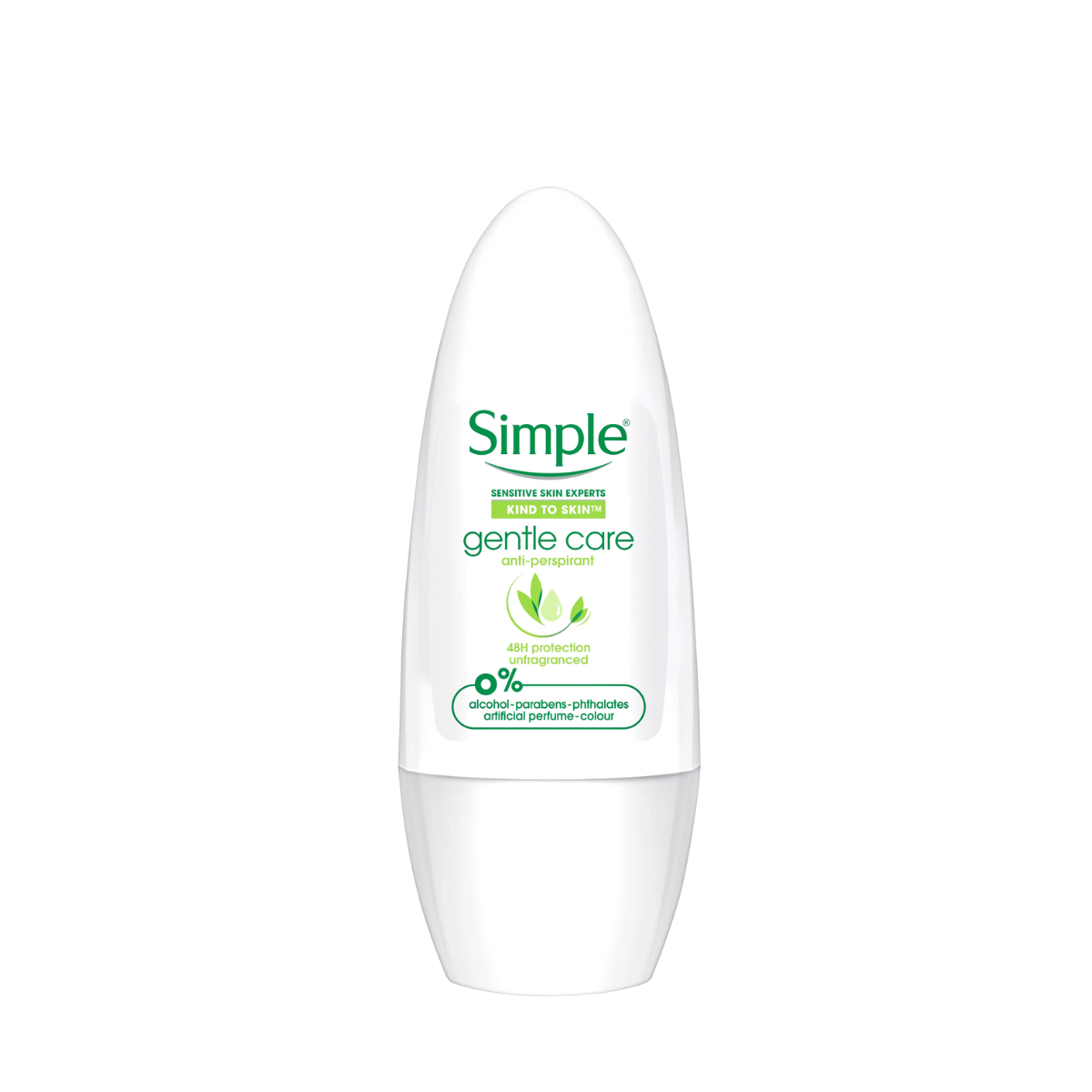 SIMPLE GENTLE CARE ANTI-PERSPIRANT ROLL ON 45ML