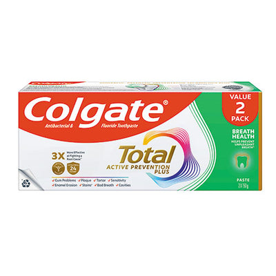 COLGATE TOOTHPASTE TOTAL PRO BREATH HEALTH 150G 2S