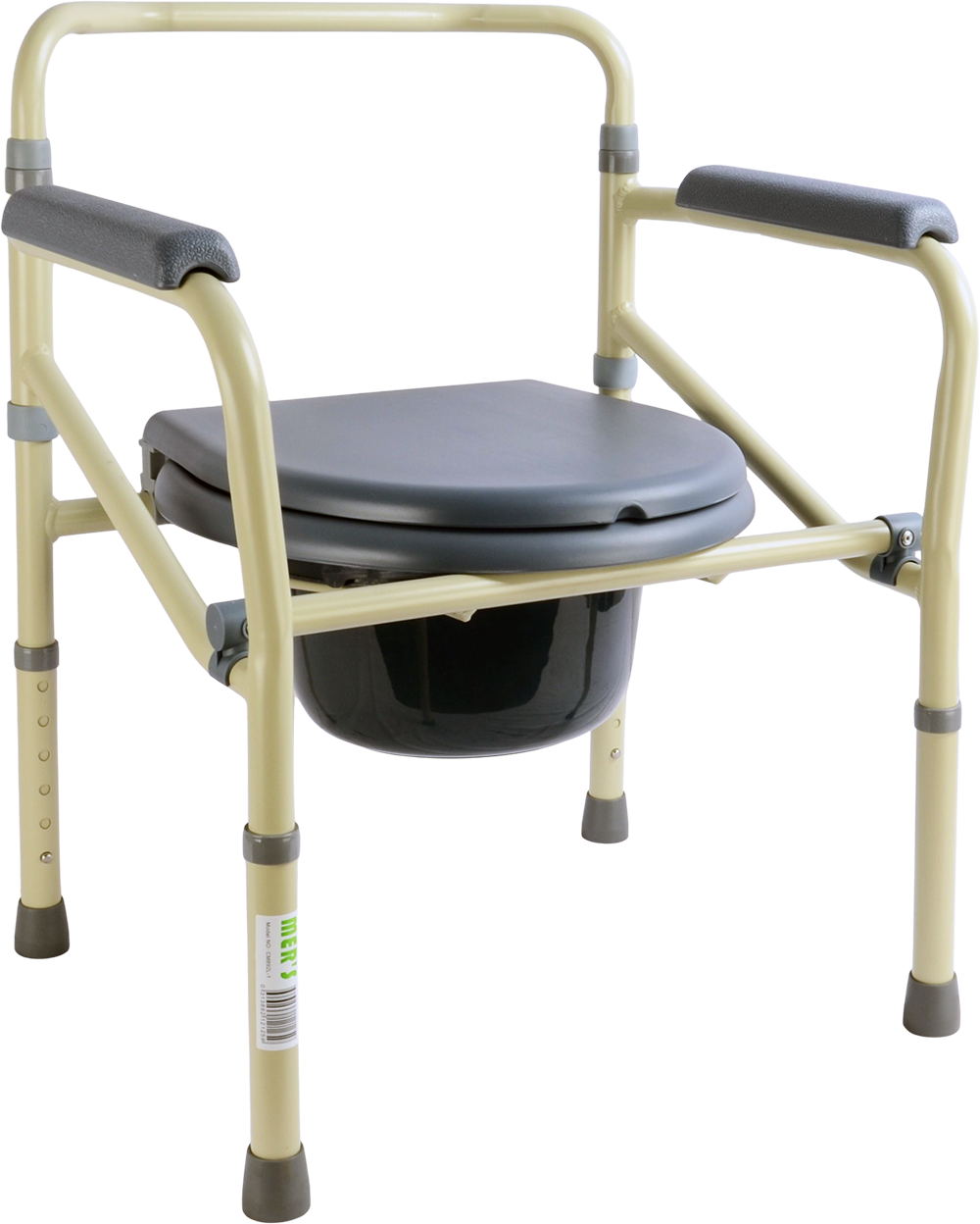 MERS ALUMINIUM COMMODE CHAIR WITH BUCKET CM892L-1