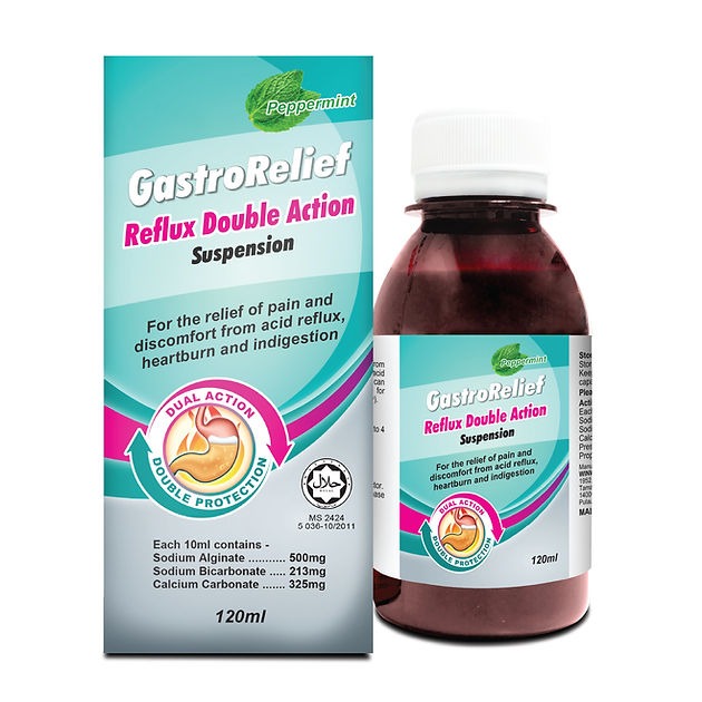 GASTRORELIEF REFLUX DOUBLE ACTION SUSPENSION 120ML