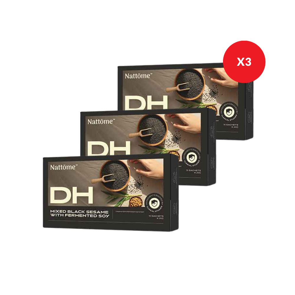 NATTOME DH MIXED BLACK SESAME WITH FERMENTED SOY 20G 15S x3