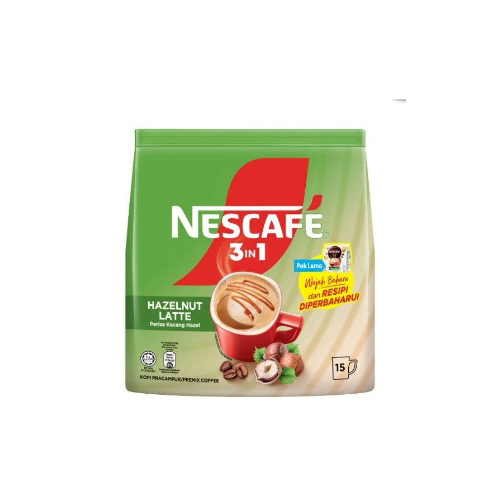 NESCAFE 3IN1 HAZELNUT STP 23G 15S