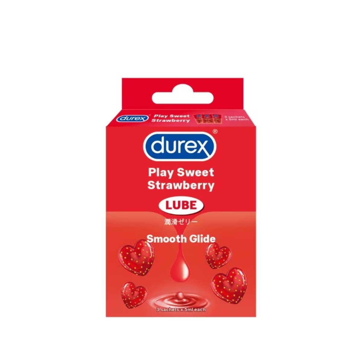 DUREX LUBE PLAY STRAWBERRY SACHET 5MLX3S