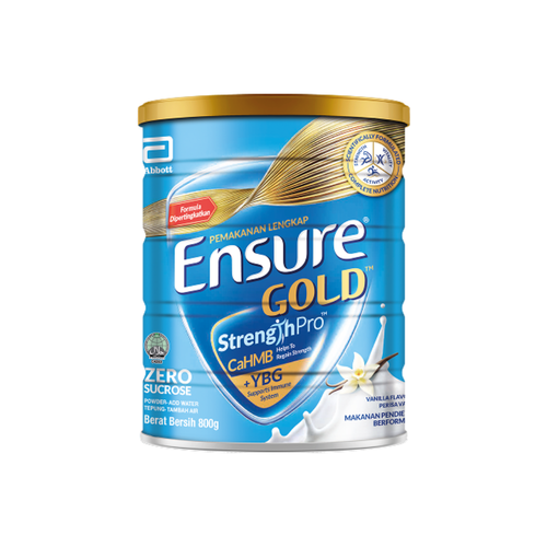 ENSURE VANILLA ZERO SUCROSE 800G - Supplements