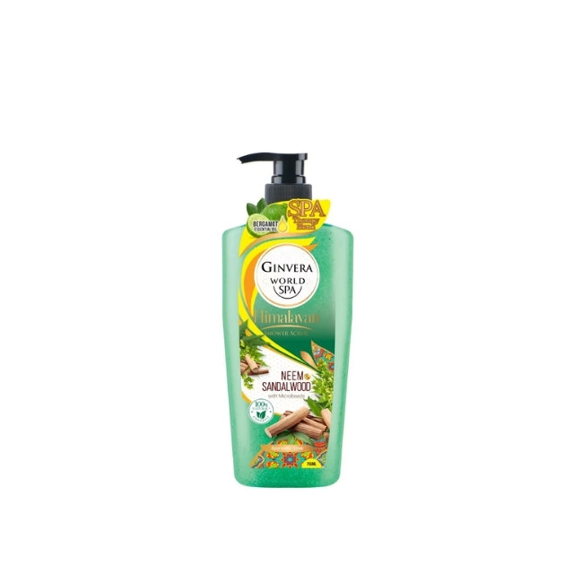 GINVERA WORLD SPA?HIMALAYAN?SHOWER SCRUB NEEM & SANDALWOOD 750ML
