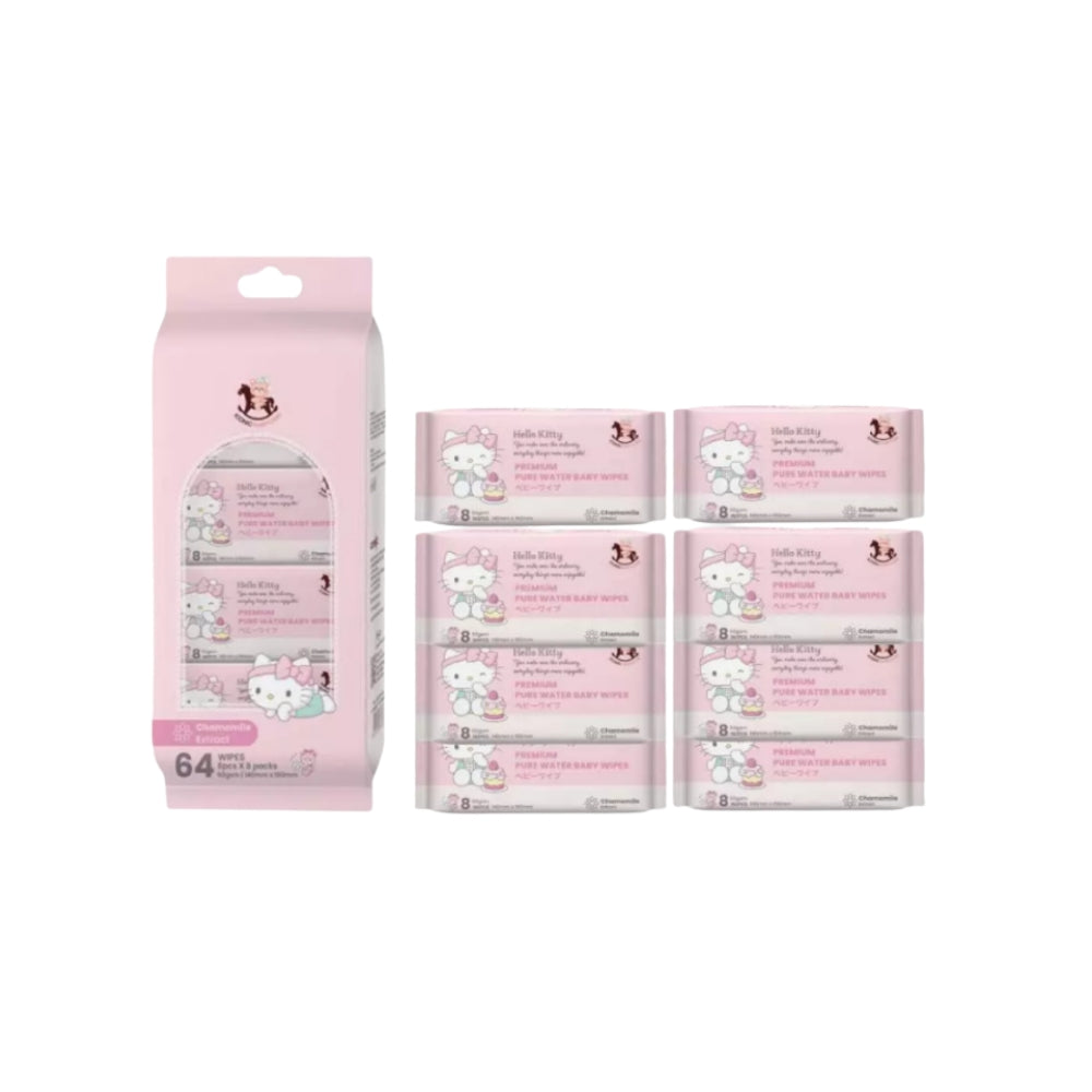 ICONIC X SANRIO MINI WIPES KT YURUTTO 8 X 8S