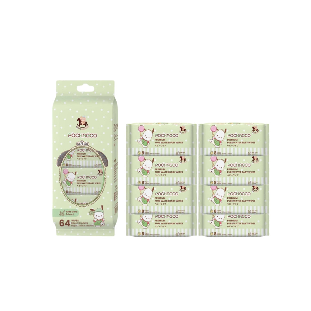 ICONIC X SANRIO MINI WIPES PC WAKU WAKU HOUSEWORK 8 X 8S