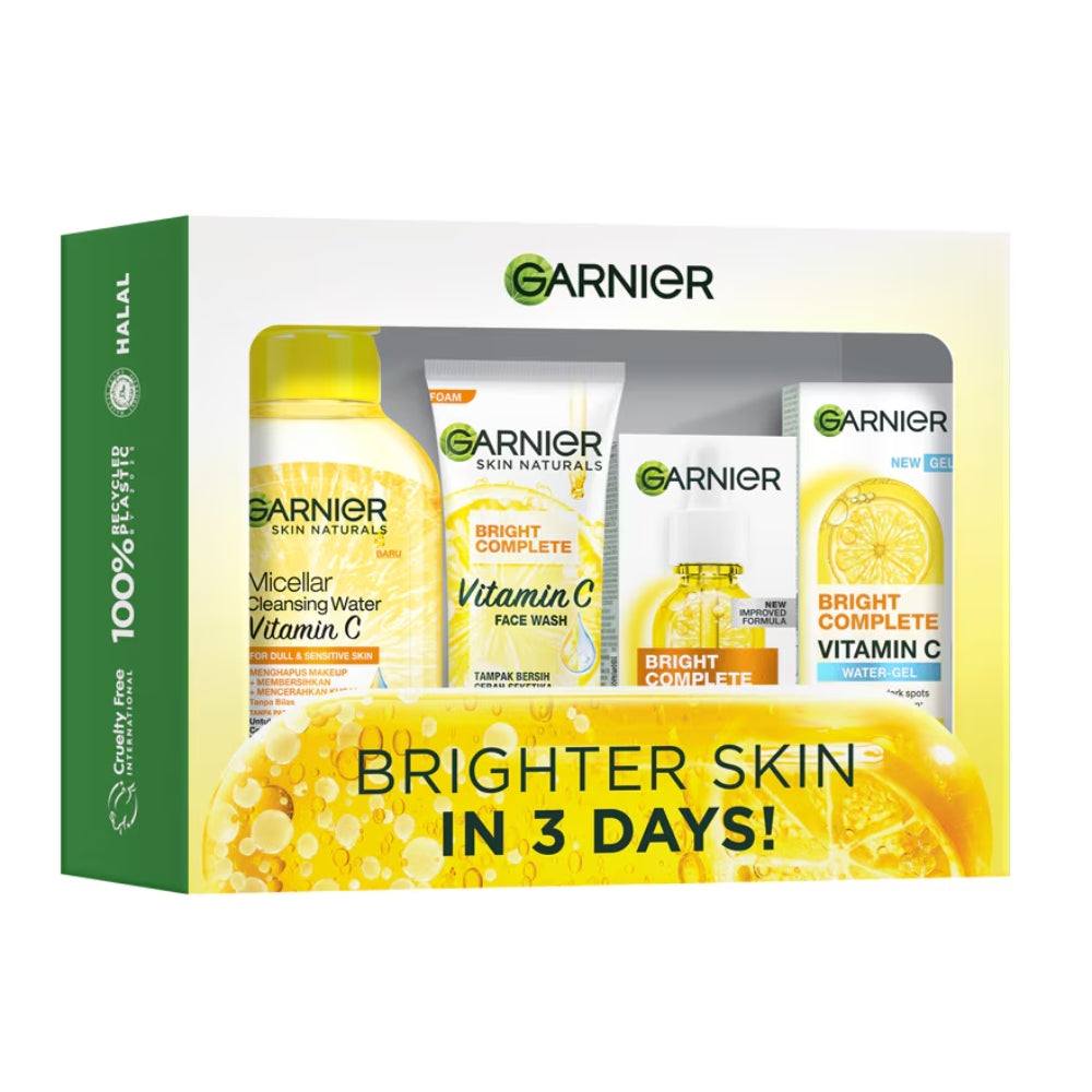 GARNIER BRIGHT COMPLETE VITAMIN C REGIME KIT