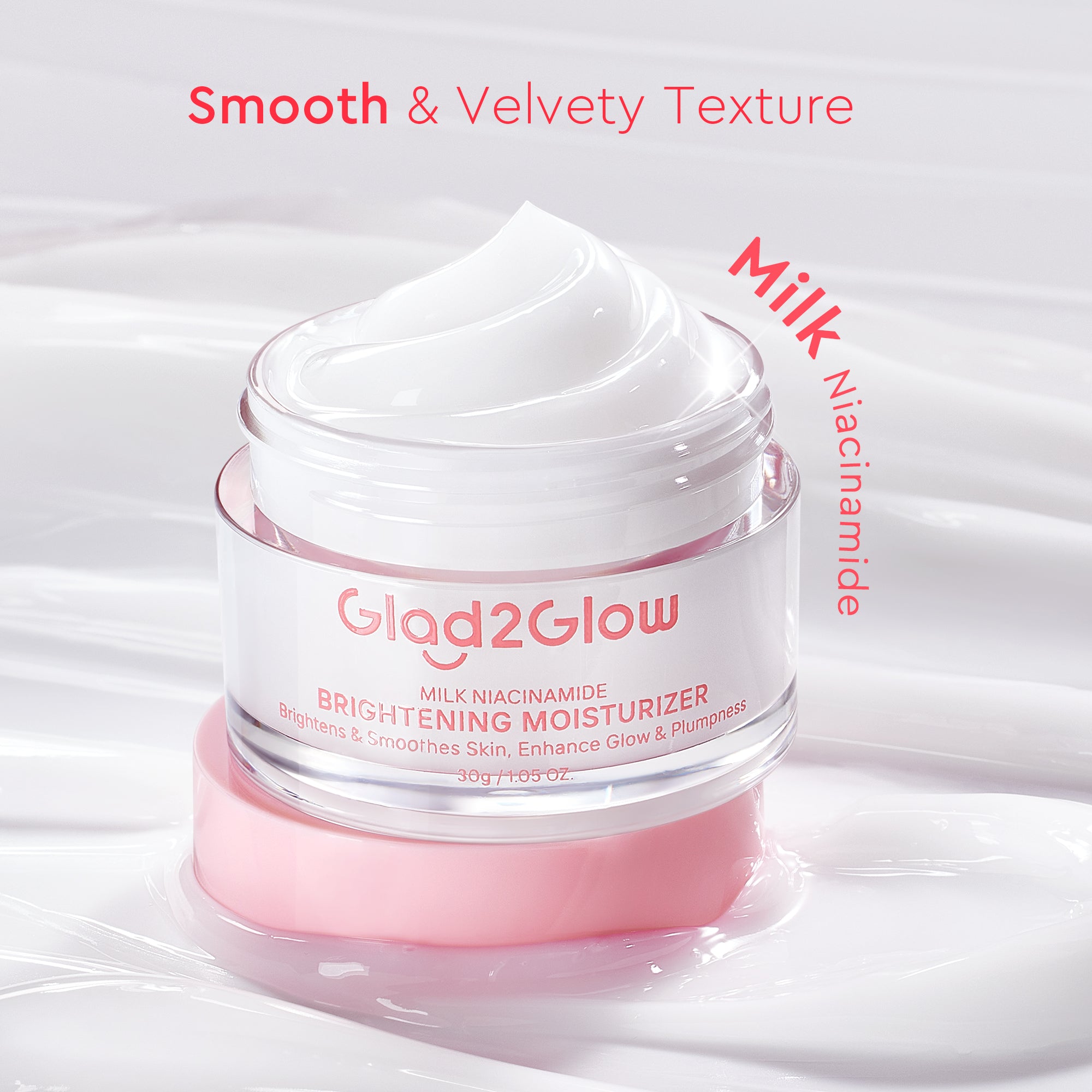 GLAD2GLOW MILK NIACINAMIDE BRIGHTENING MOISTURIZER 30G