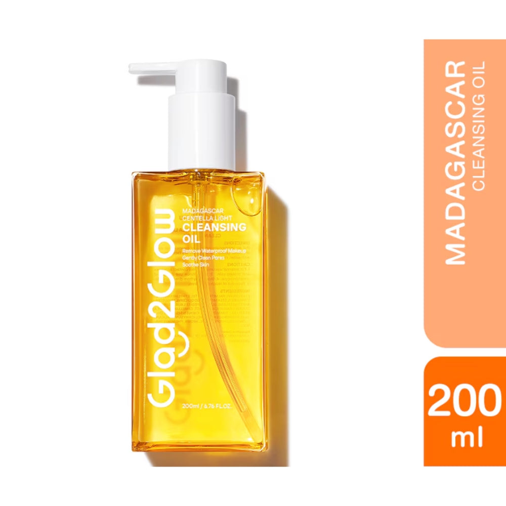 GLAD2GLOW MADAGASCAR CENTELLA LIGHT CLEANSING OIL 200ML