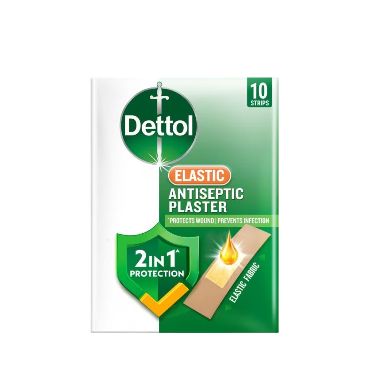 DETTOL ANTISEPTIC ELASTIC PLASTER 10S