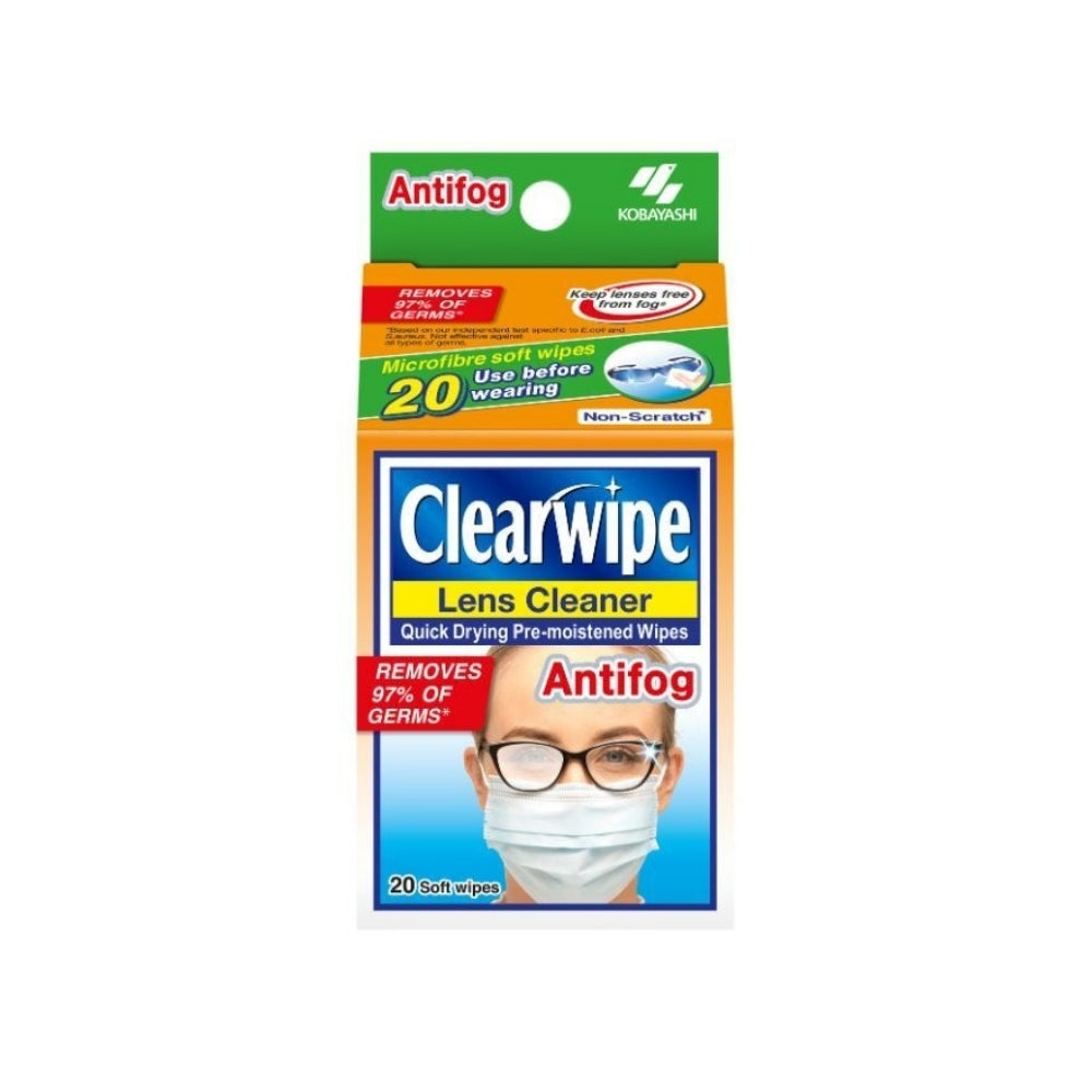 CLEARWIPES LENS CLEANER ANTIFOG 20S