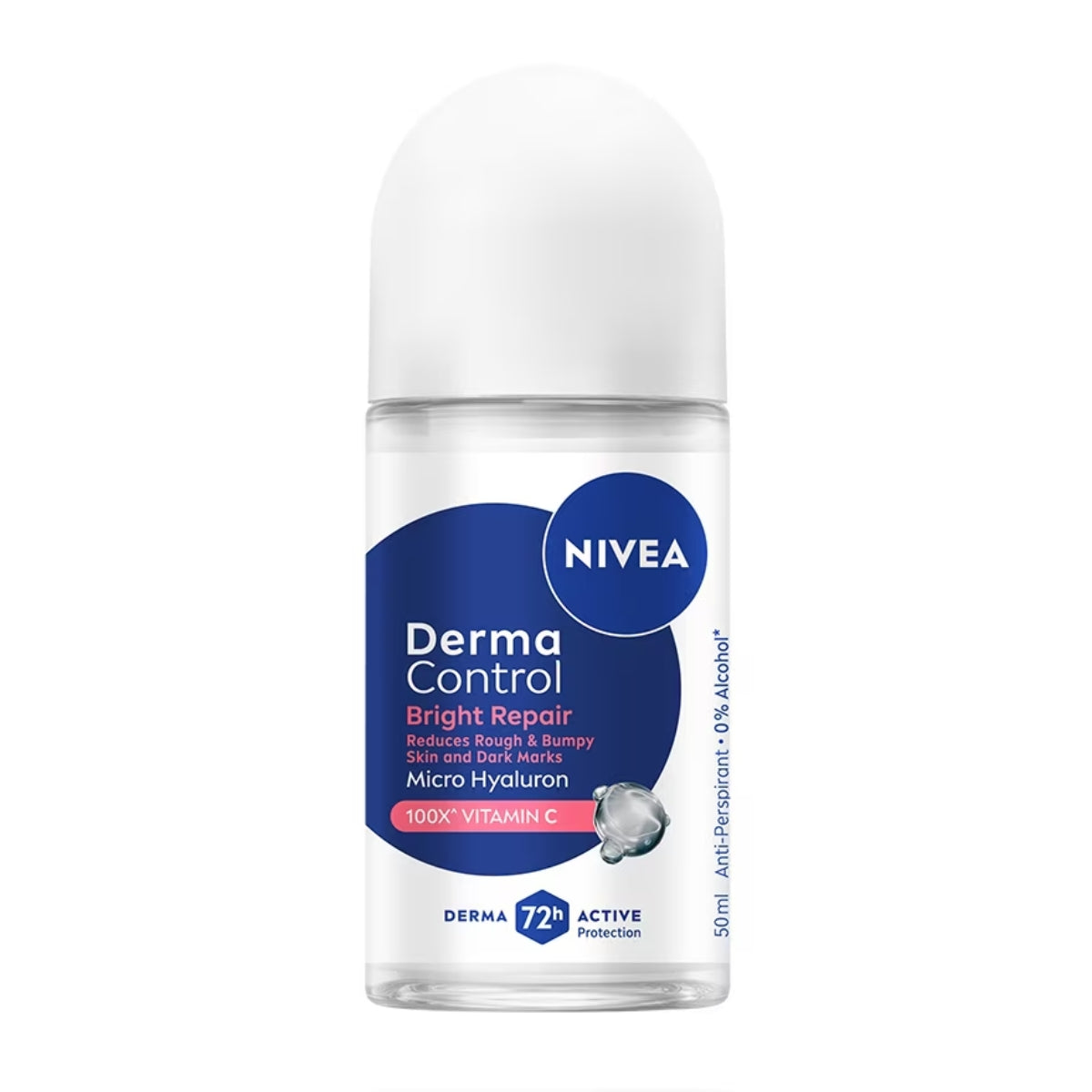 NIVEA FEMALE DEODORANT DERMA CONTROL BRIGHT REPAIR ROLL ON 50M