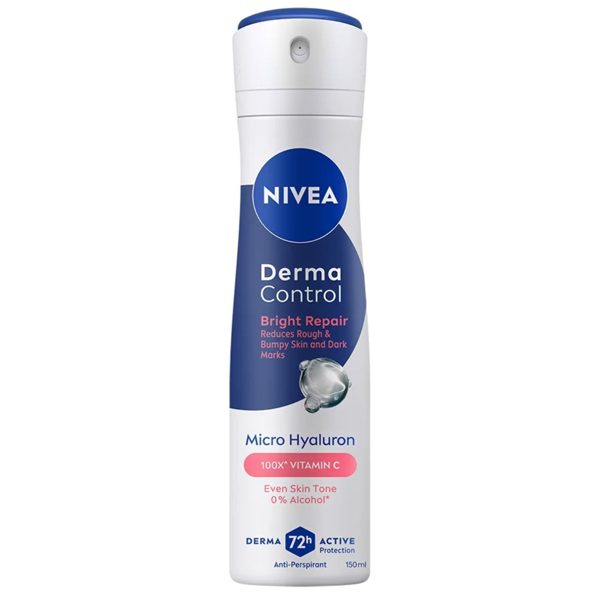 NIVEA FEMALE DEODORANT DERMA CONTROL BRIGHT REPAIR SPRAY 150ML