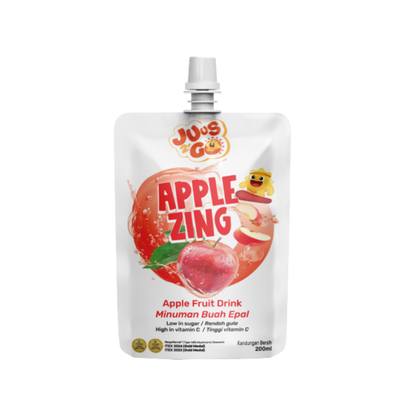 APPLE FRUIT DRINK WITH RESPIREME (TIGER MILK MUSHROOM) 200ML
