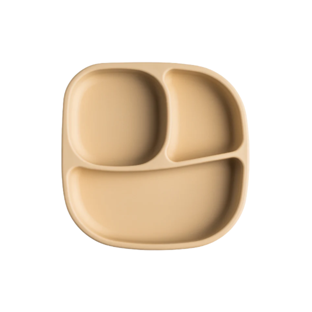 HEGEN DIVIDED SUCTION PLATE SILICONE TAUPE