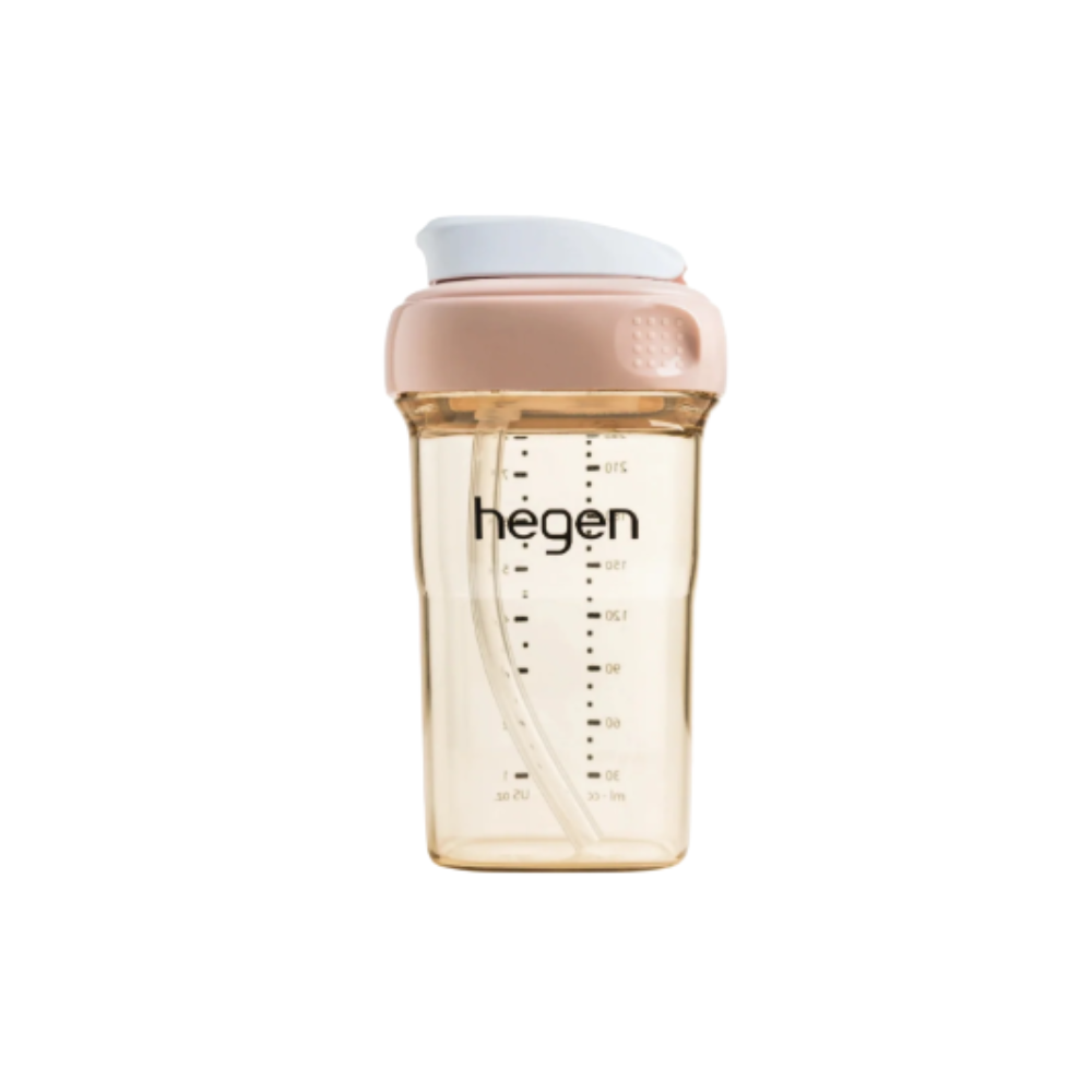 HEGEN PCTO STRAW CUP PPSU SLOW FLOW PINK 240ML