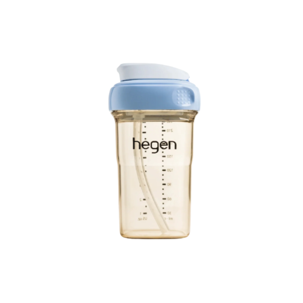 HEGEN PCTO STRAW CUP PPSU SLOW FLOW BLUE 240ML