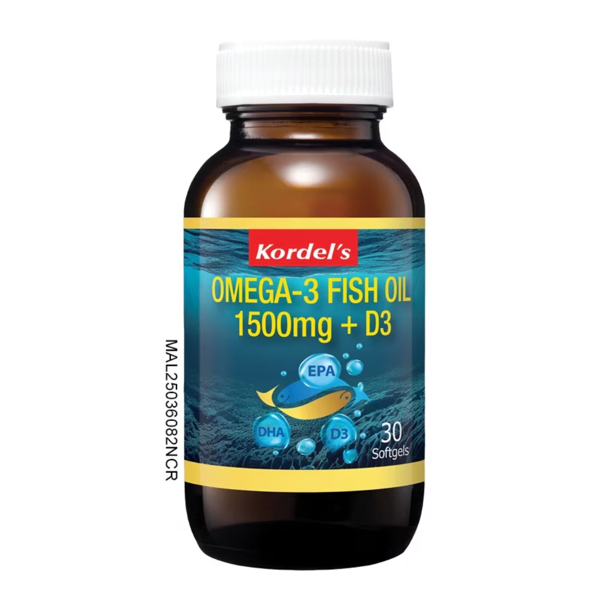 KORDELS OMEGA-3 FISH OIL 1500MG VIT D 30S