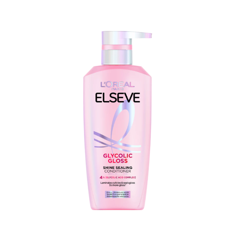 LOREAL ELSEVE GLYCOLIC GLOSS CONDITIONER 375ML