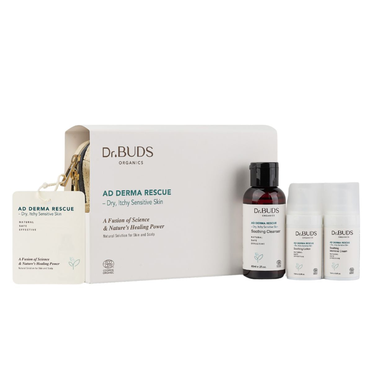 DR BUDS ORGANICS AD DERMA RESCUE TRAVEL SET