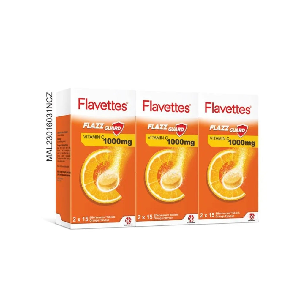 FLAVETTES FLAZZ GUARD C 1000MG ORG 30SX3