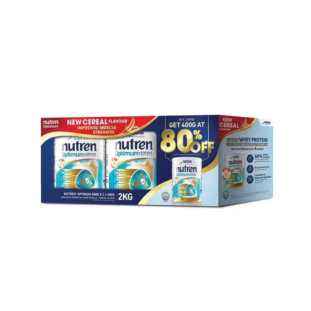NUTREN OPTIMUM CEREAL 800G 2S + PREMIUM