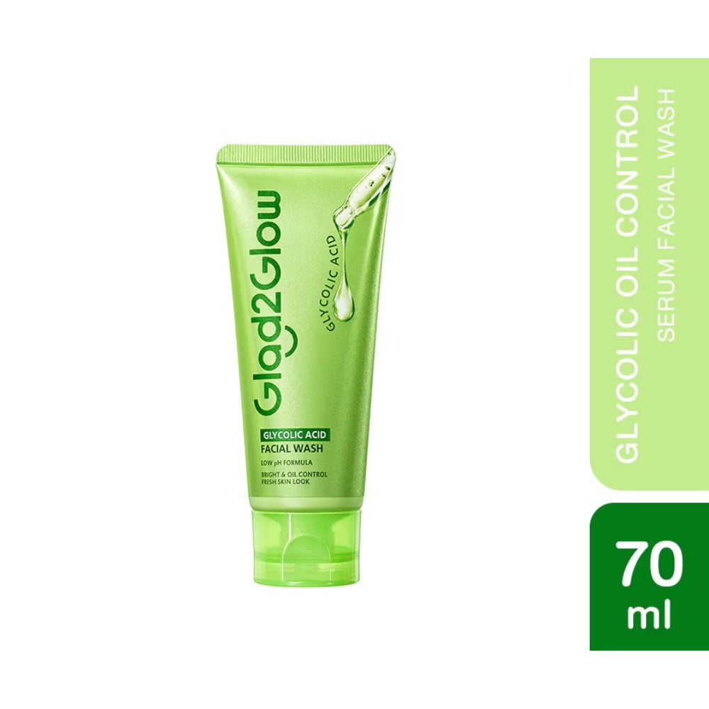 GLAD2GLOW GLYCOLIC ACID FACIAL WASH 70G