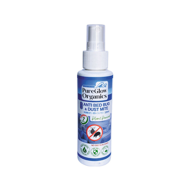 PUREGLOW ORGANICS 2IN1 ANTI BED BUG & DUST MITE 100ML