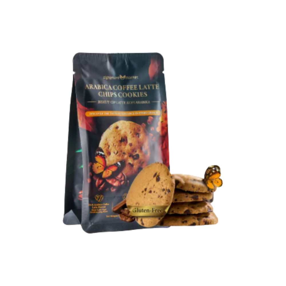 ARABICA COFFEE LATTE CHIPS COOKIES (GLUTEN FREE) 13G