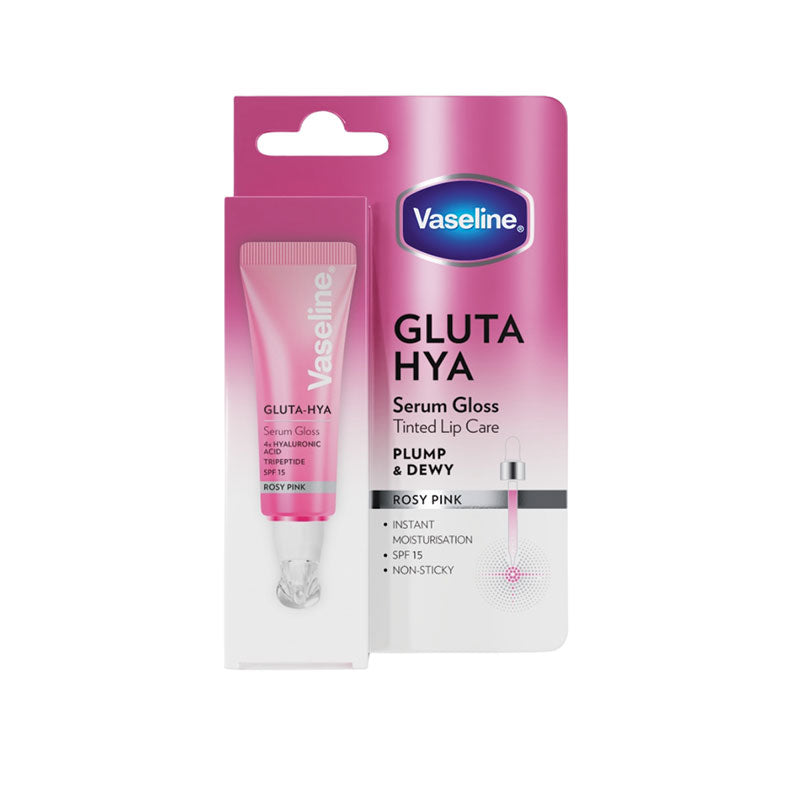 VASELINE LIP GLUTA HYA SERUM GLOSS ROSY PINK 10ML