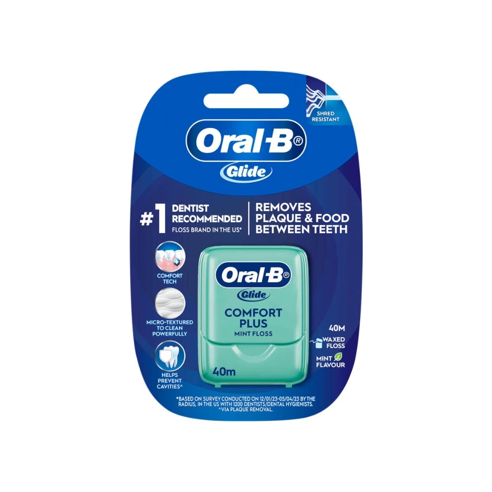 ORAL-B GLIDE 40M COMFORT PLUS MINT FLOSS