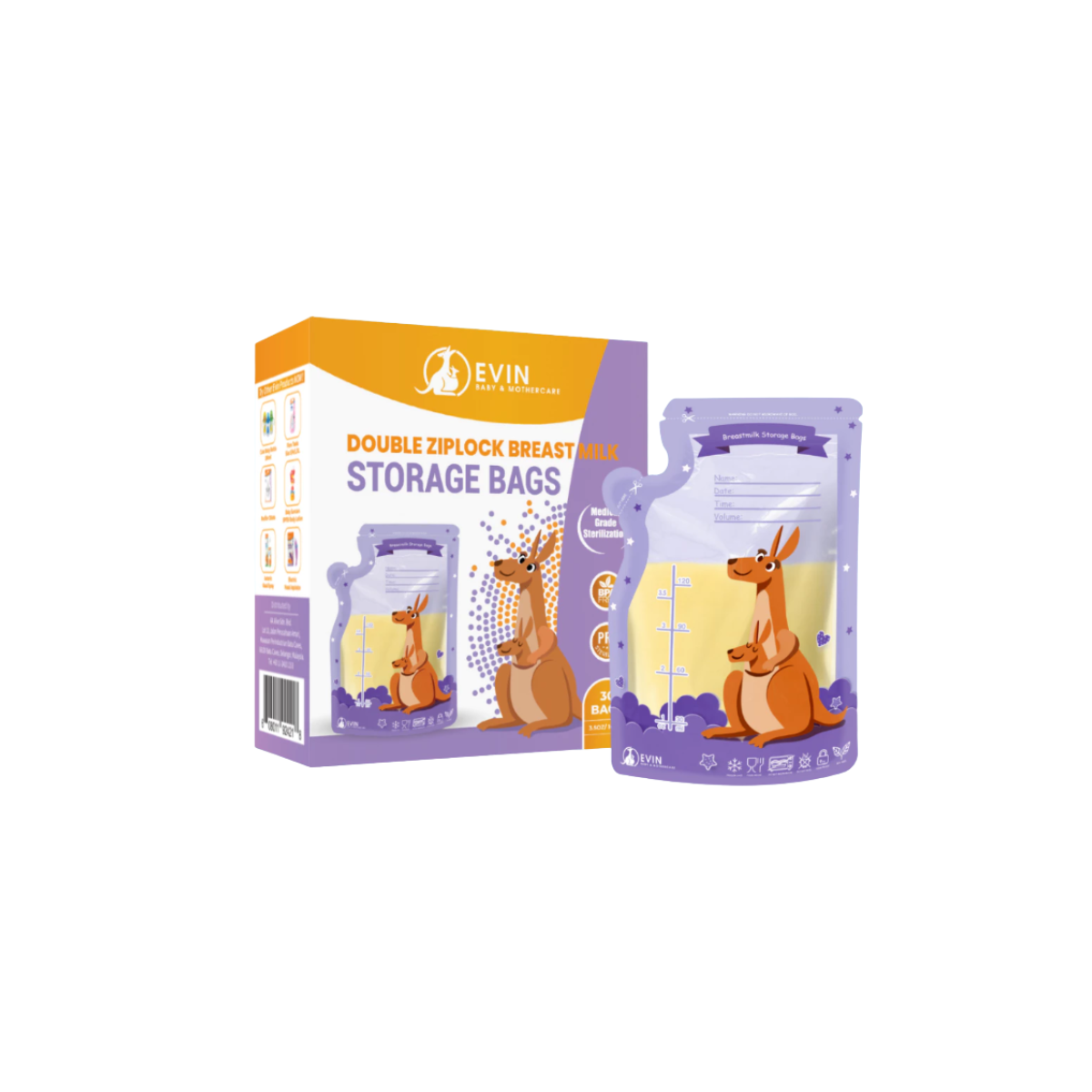 EVIN DB ZIPLK BMILK STBAG 3.5OZ 30S-CGWP