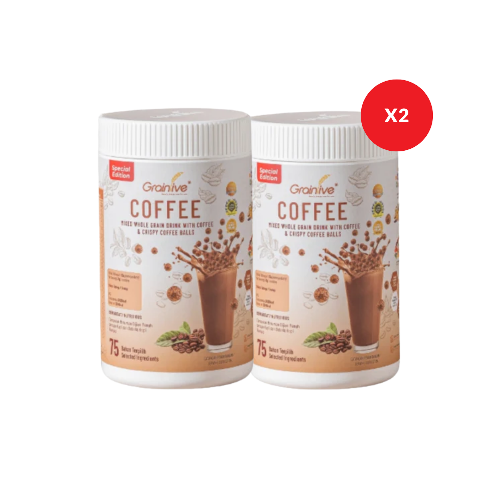 MIXED WHOLE GRAIN DRINK WITH COFFEE & CRISPY COFFEE BALLS 880G x2