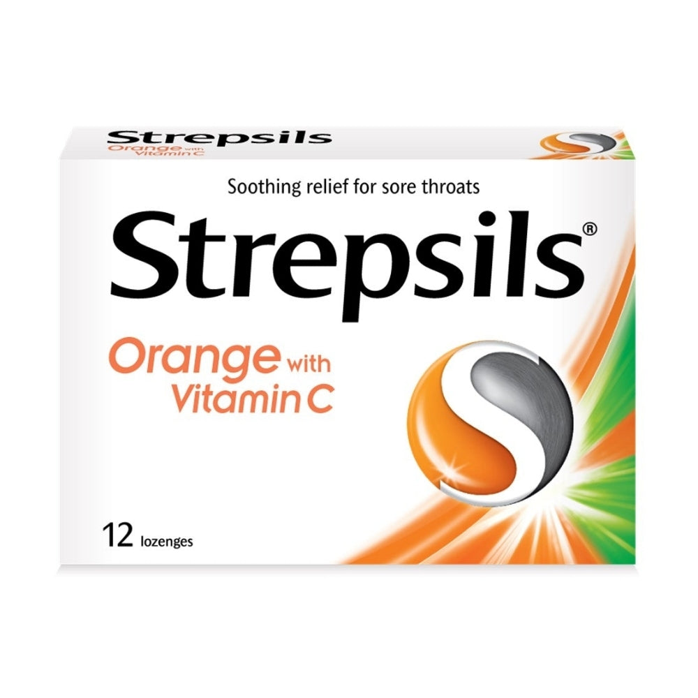 STREPSILS ORANGE WITH VITAMIN C 12S