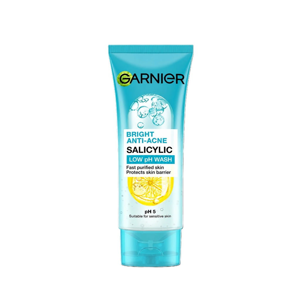 GARNIER BRIGHT ANTI-ACNE SALICYLIC LOW PH WASH 100ML
