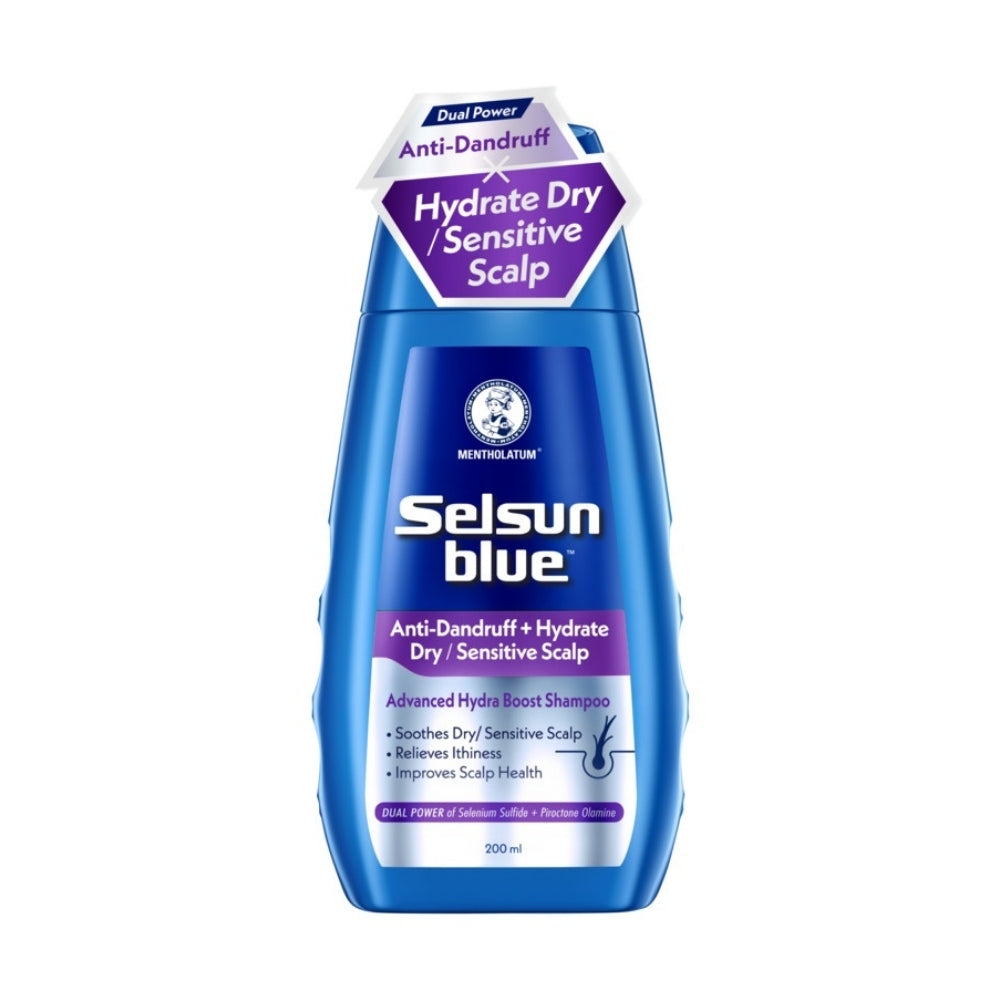 SELSUN BLUE ADVANCED HYDRA BOOST ANTI- DANDRUFF & SCALP CARE SHAMPOO 200ML