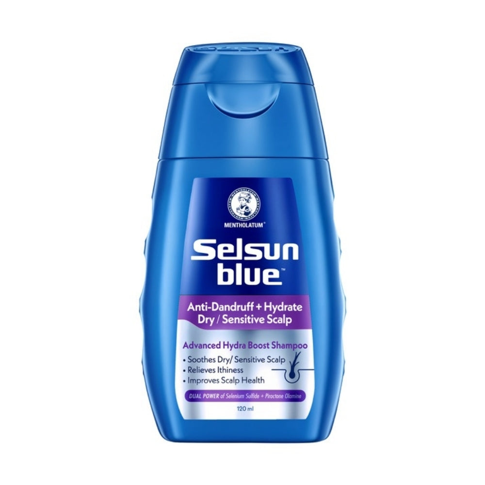 SELSUN BLUE ADVANCED HYDRA BOOST ANTI- DANDRUFF & SCALP CARE SHAMPOO 120ML