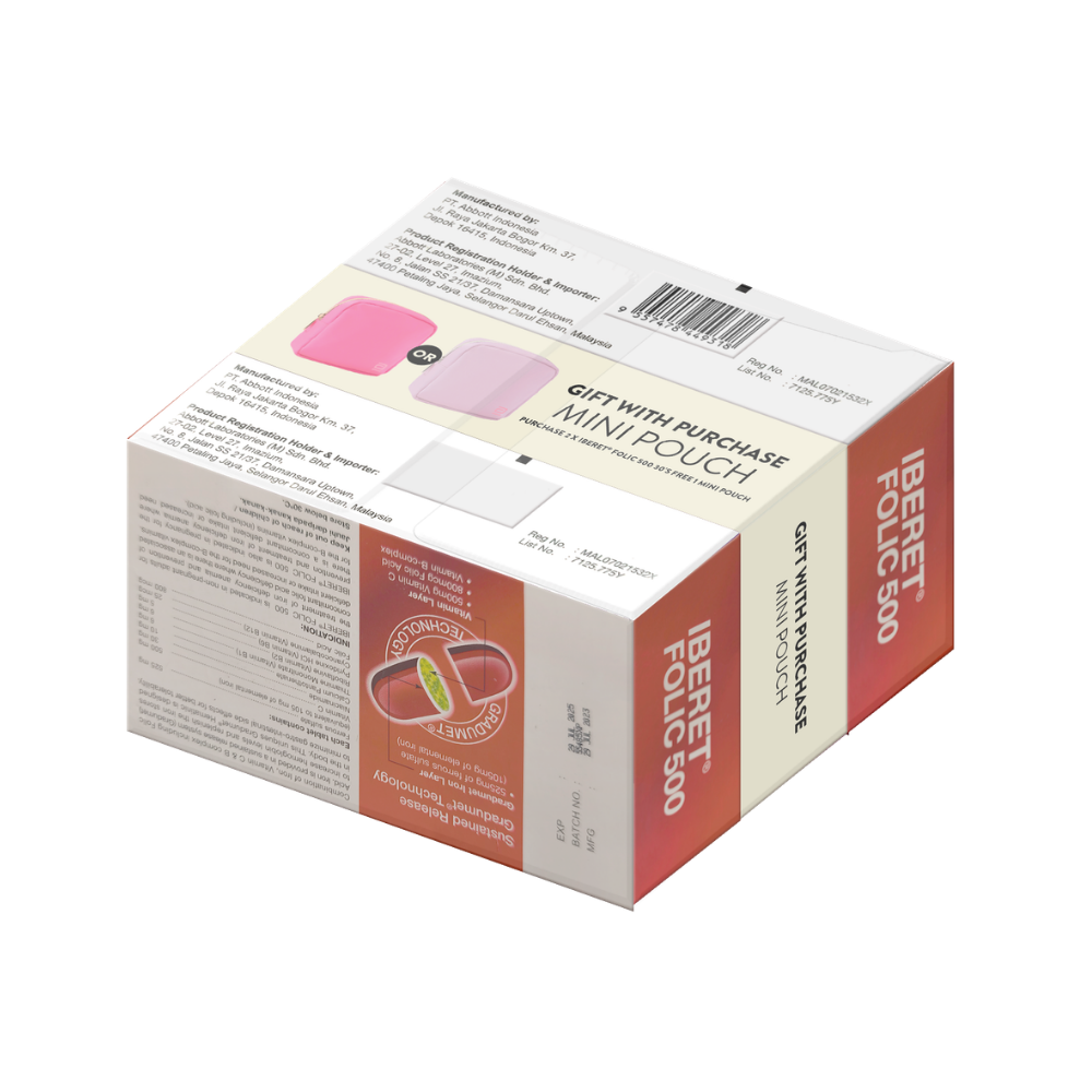 [NOT FOR SALE] IBERET FOLIC 500MG 2X30S +GWP