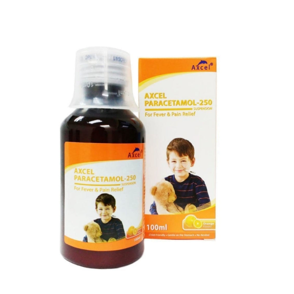 AXCEL PARACETAMOL 250MG/5ML SUSPENSION100ML (STRAWBERRY)