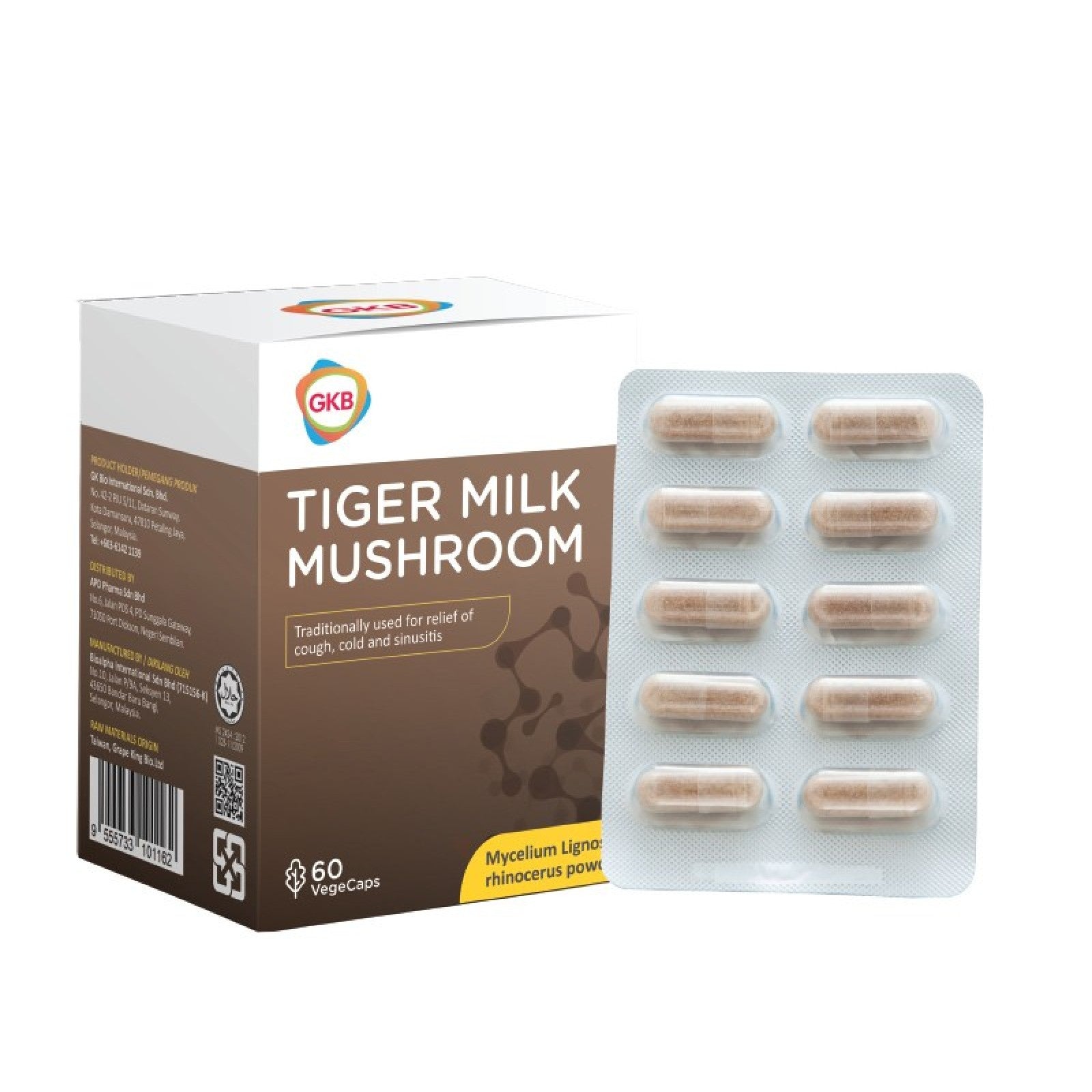 GKB TIGER MILK MUSHROOM 490MG 60S