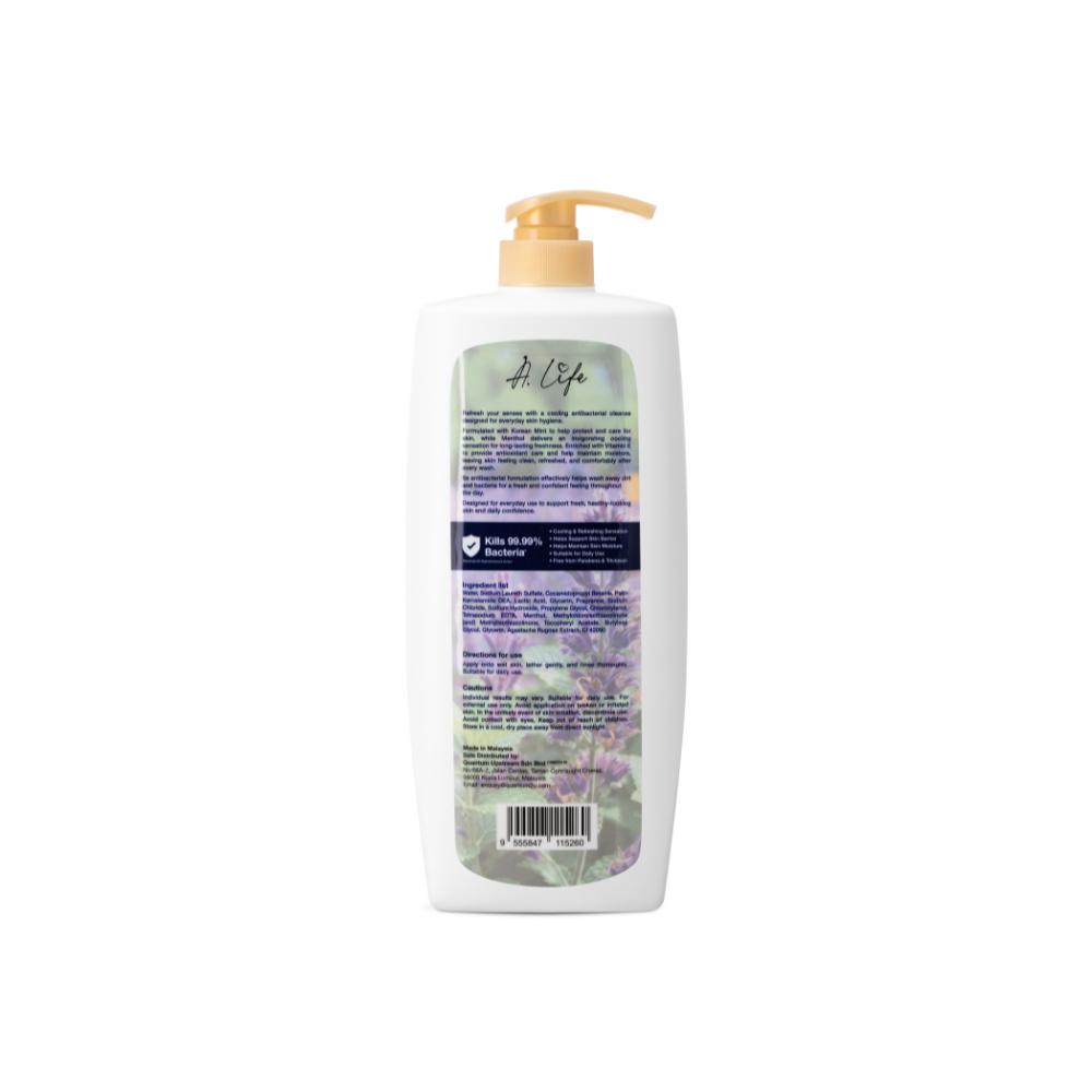 A.LIFE ANTIBACTERIAL SHOWER GEL COOL MINT 1000ML