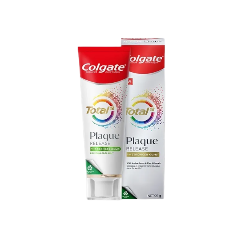 COLGATE TOOTHPASTE TOTAL PLAQUE RELEASE REVIVING COOL MINT 95G
