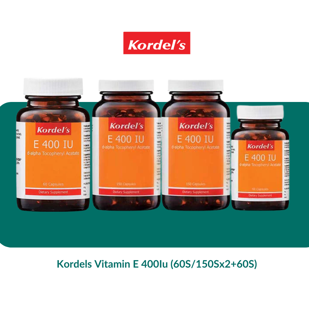 Kordels Vitamin E 400Iu (60S/150Sx2 + 60S)
