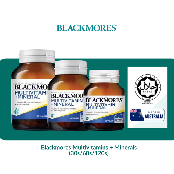 Blackmores Multivitamins + Minerals (30s/60s/120s)